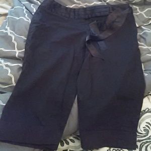 Ann Taylor Silk Belt Pants