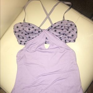 Light purple low back tank!