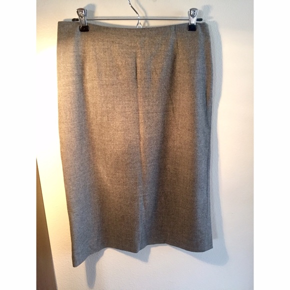 Michael Kors Wool Blend Pencil Skirt with Lining