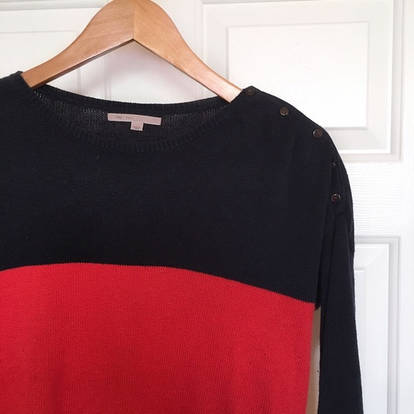 Navy + Red Sweater