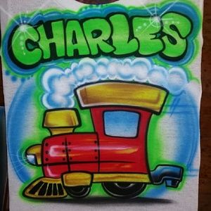 CUSTOM Airbrushed TRAIN TSHIRTS