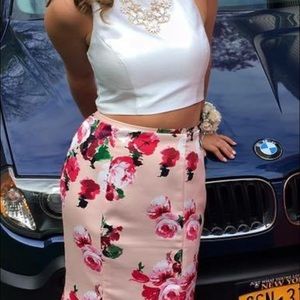 Floral Prom Dress, only worn once great condition!