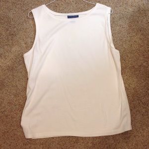 White cotton tank top