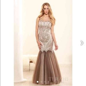 Terani Couture Beaded Dress New