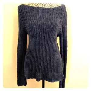 *CLEARANCE*  Blue Boatneck Sweater