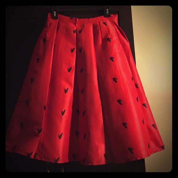 High waisted a line street skirt  full midi.