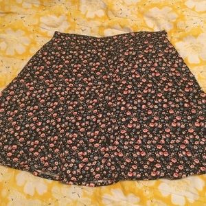 Floral Print Mini Skirt
