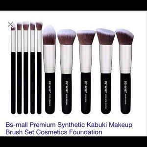 Kabuki Makeup Brush Set of 10 by BS-MALL