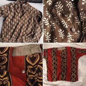 Two awesome BoHo Kids dashiki / Print shirts