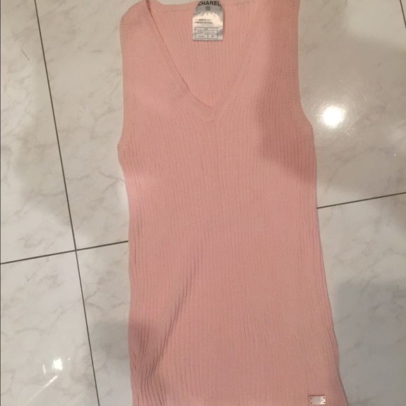 Pink Chanel Tank Top size 40