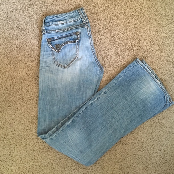 Light wash, textured Sang Real Jeans