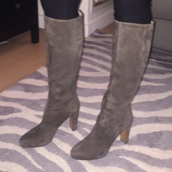 Nine West Shoes - NWOT Knee high grey suede boots