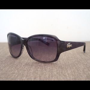 Lacoste Sunglasses with Striped Tortoise Pattern