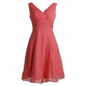 NWOT V-neck Chiffon Bridesmaid Wedding Dress
