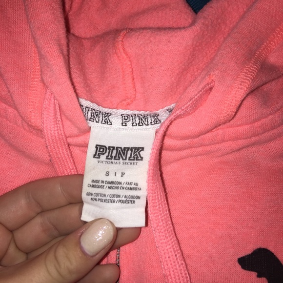 PINK zip up jacket. - Picture 3 of 3