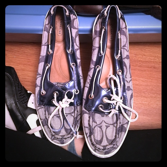 Authentic Coach Boat shoes