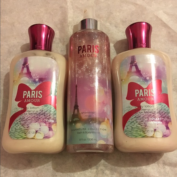 Paris Amour lotion and shimmer mist