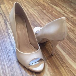 BCBGeneration Nude Patent Heels