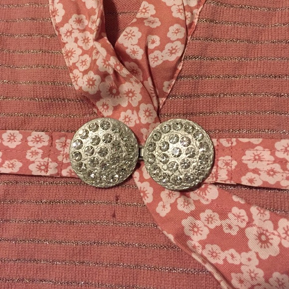 Vintage 90’s Marc Jacobs knit top with rhinestone belt - Picture 3 of 4