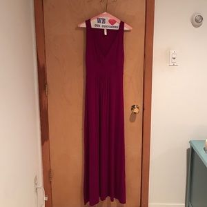 Magenta maxi dress