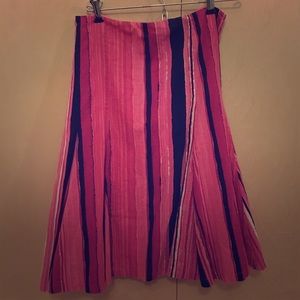 New York and Co Striped Skirt