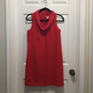 crepe cowl neck dress