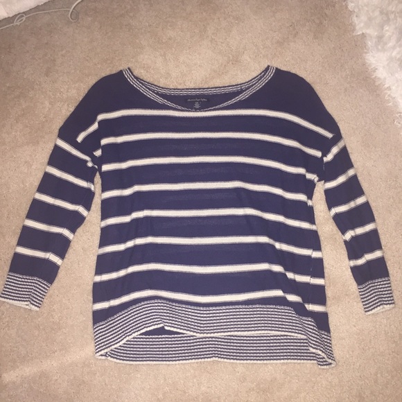 Blue and white striped sweater - Picture 1 of 1