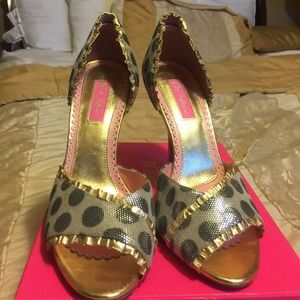 Gold Betsey Johnson sandal