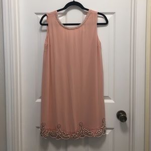 Dusty Rose flapper dress