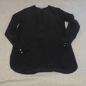 Vince Long Sleeve Silk Blouse