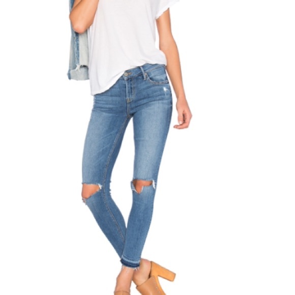mid rise super stretch skinny jeans