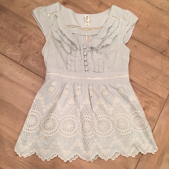 Eyelet shirt from Anthropologie