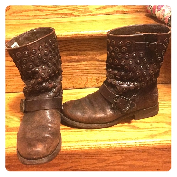 Frye studded boots, Jenna cut stud short.