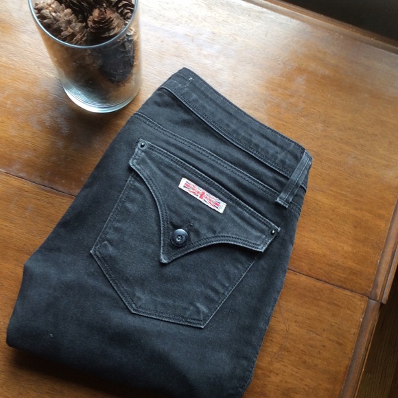 Hudson Black Straight Leg Denim