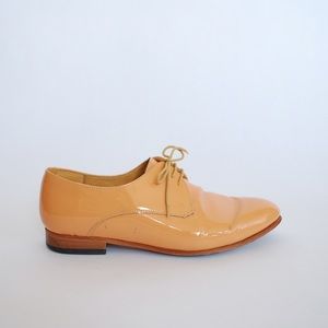 Dieppa Restrepo Patent Peach Leather Loafers