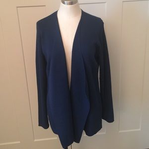 New Eileen Fisher Angle Front Sweater Jacket