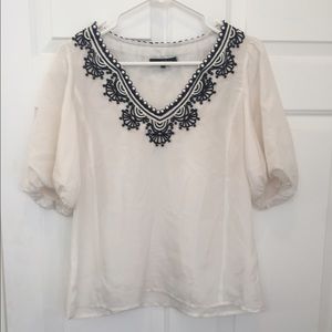 Nanette Lepore Crochet Detail Top