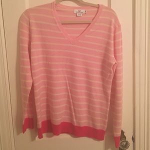 Vineyard Vines, pink striped sweater, size XS