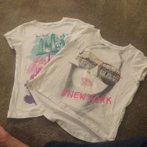 2 tee shirts from children's place
