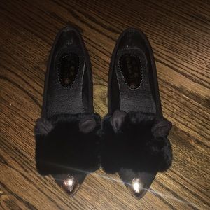 Furry flats with ears!!!