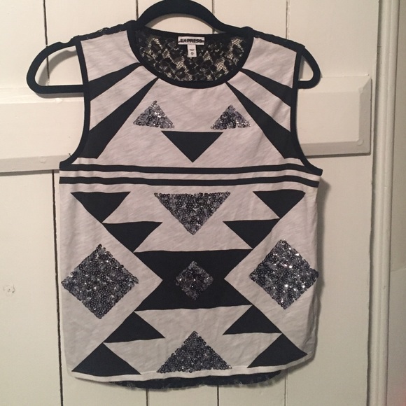 Lace back tank