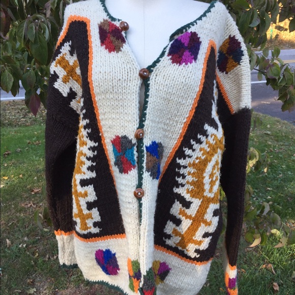 native american cardigan sweater