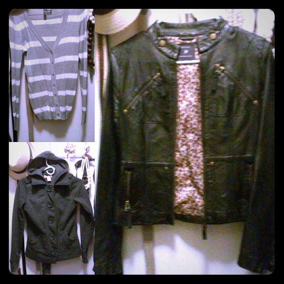 3 pieces jacket, cardigan and coat