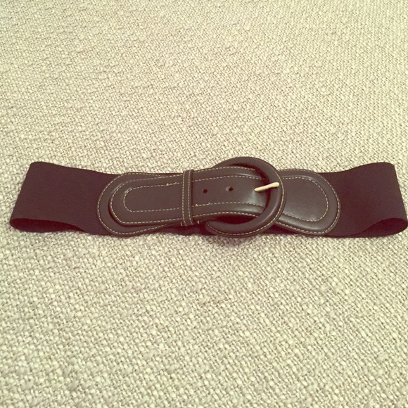 New York & Co Black Leather Buckle Belt