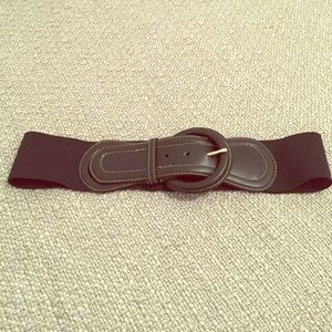 New York & Co Black Leather Buckle Belt