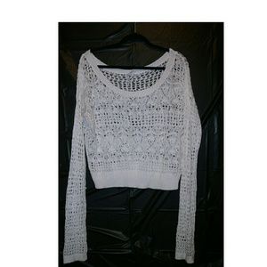 Crocheted loose sweater