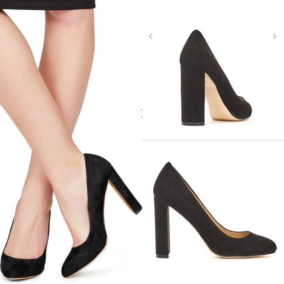 💕Reserved💕 Just Fab black suede pumps