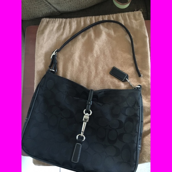 Black coach purse
