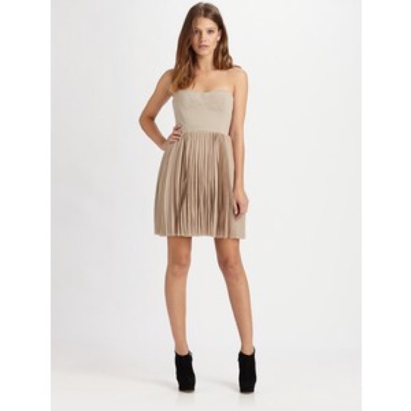 BCBG  "angel" dress pumice colored NWT!!