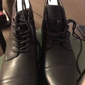 Men's Clarks Black Leather Ankle Boots